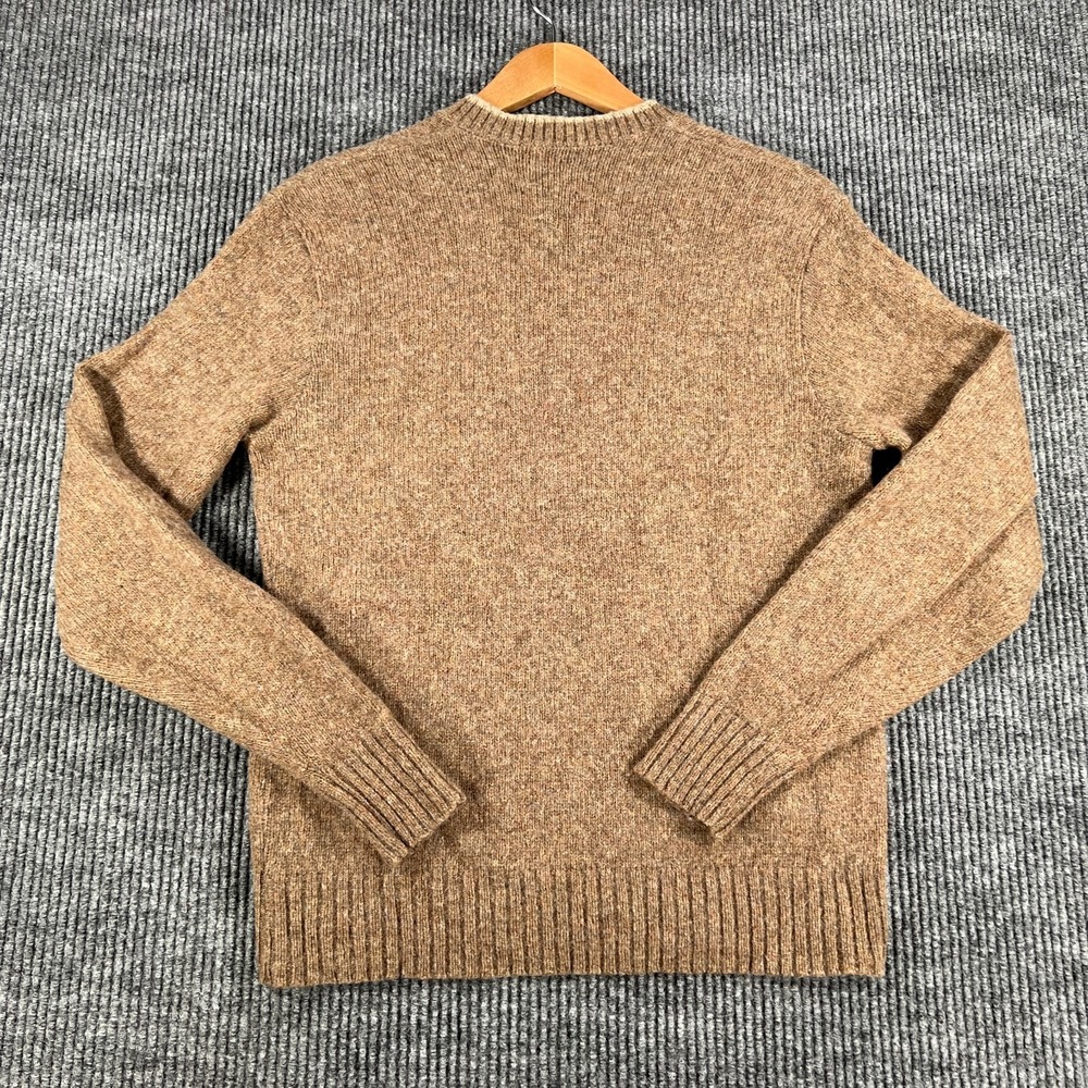 Vintage Robert Bruce Wool Sweater Mens Large Brown Long Sleeve V Neck Casual - Picture 9 of 11